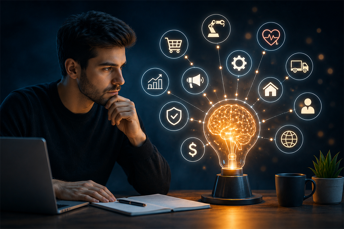 AI business ideas for entrepreneurs and beginners