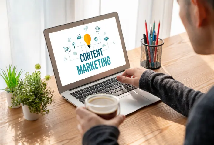 AI-powered content marketing strategy and content creation